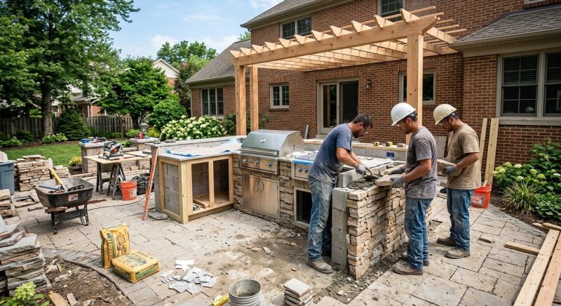 Outdoor Kitchen Installation in Napa, CA